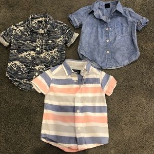 12-18months short sleeve boy button ups